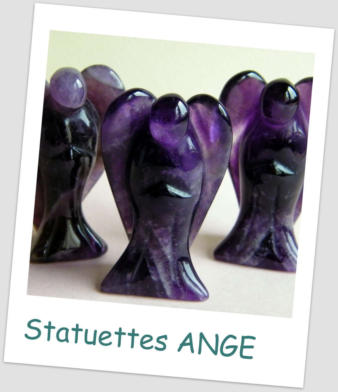 améthyste pierre naturelle forme ange