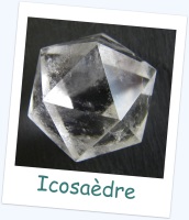 cristal de roche icosaèdre pierre naturelle