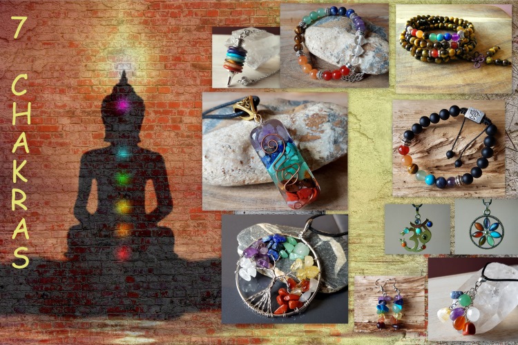 collection 7 chakras en pierres naturelles