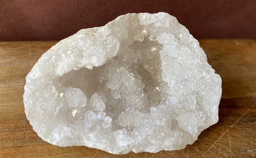 géode cristal de roche