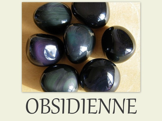 pierre naturelle obsidienne