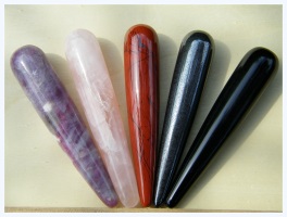 batons de massage pierres naturelles
