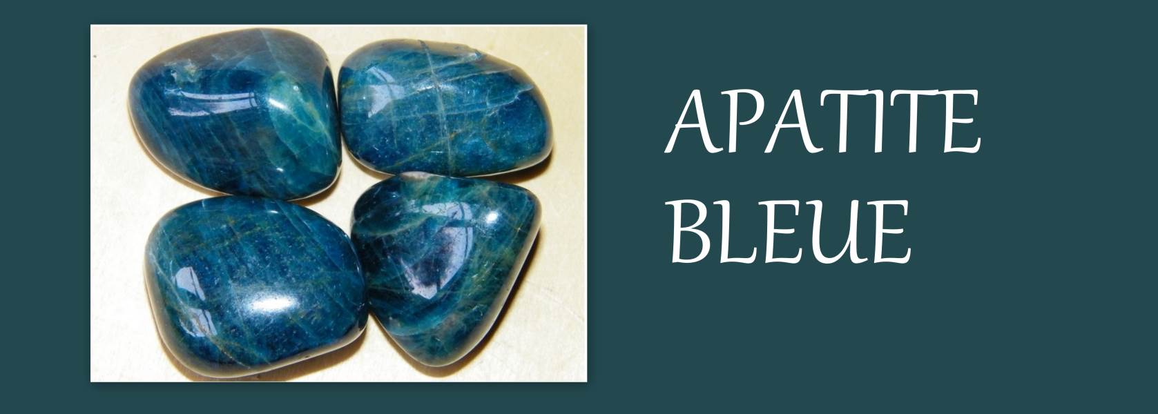 pierre naturelle apatite bleue