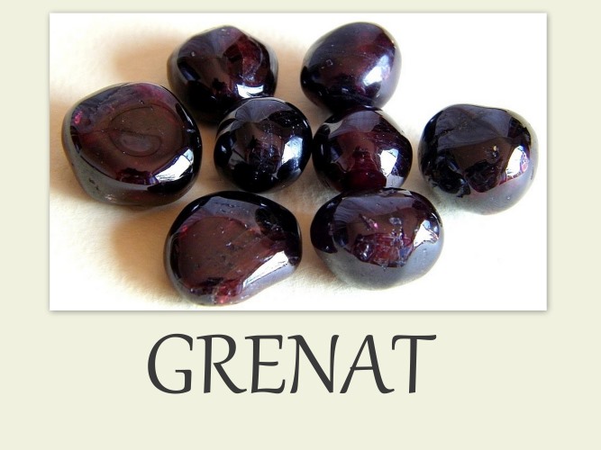 pierre naturelle grenat