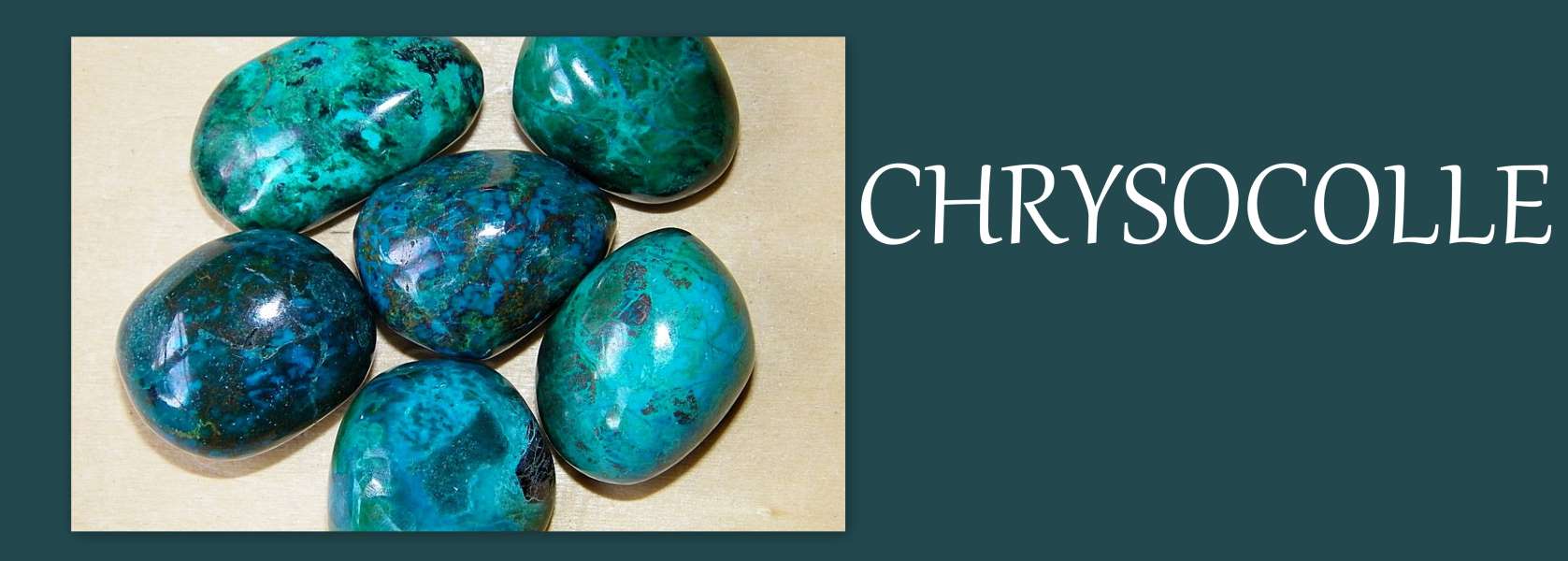 pierre naturelle chrysocolle