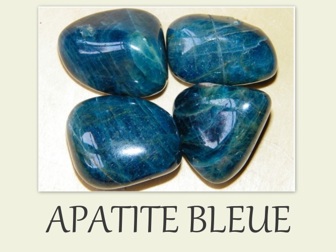pierre naturelle apatite bleue