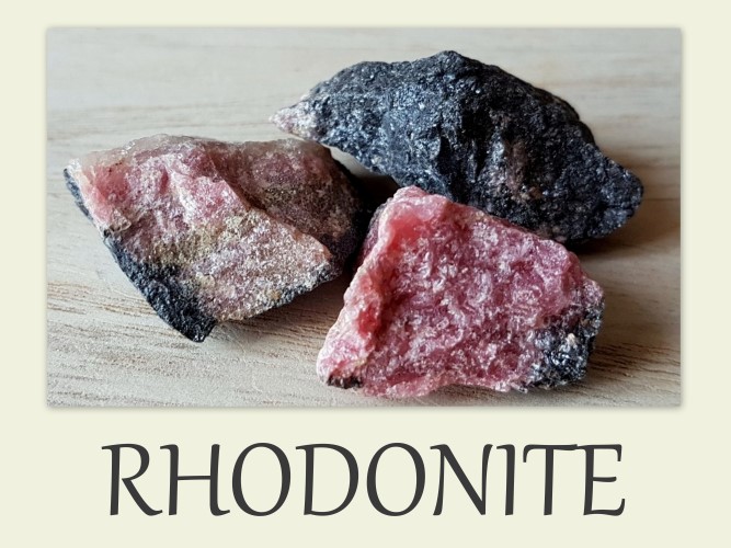 pierre naturelle rhodonite