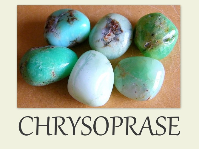pierre naturelle chrysoprase