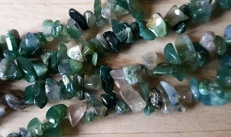 Moss Agate Chips Necklace