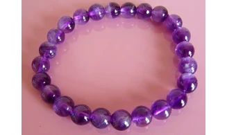 Améthyste pierres Boules bracelet