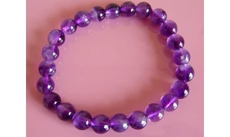 Améthyste pierres Boules bracelet
