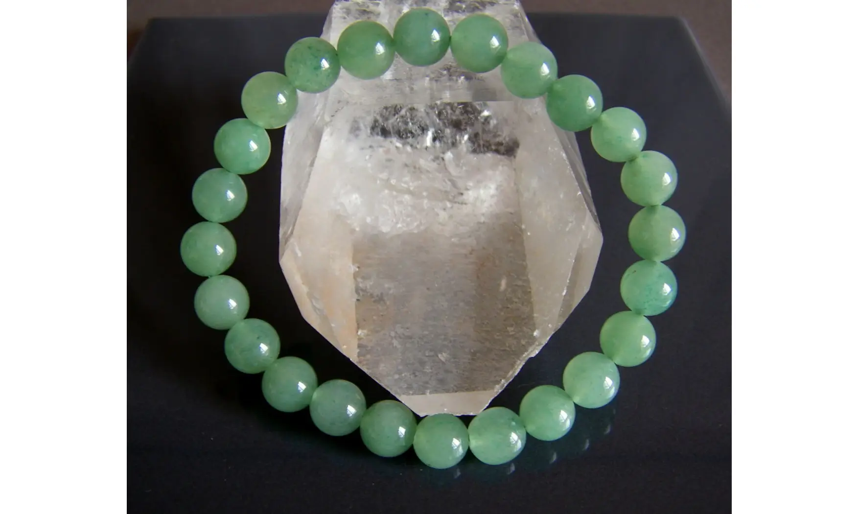Aventurine verte pierres Boules bracelet