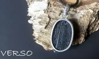 Tourmaline noire pendentif & Argent