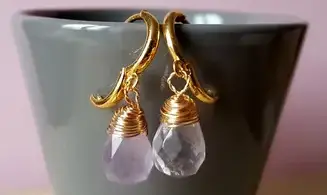 Amethyst Earrings Teardrop