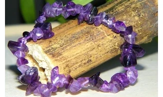 Améthyste pierres Baroque bracelet