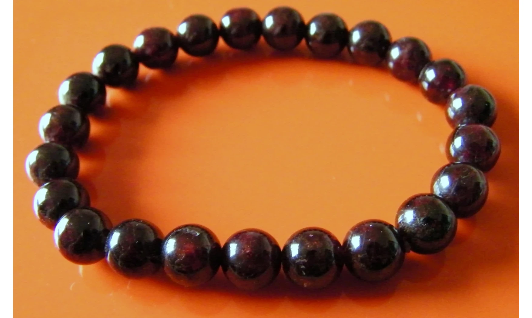 Garnet Round beads Bracelet