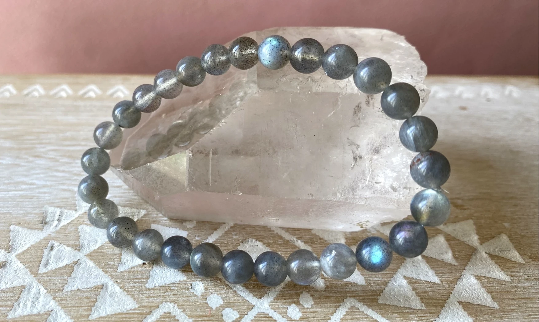 Labradorite pierres Boules bracelet