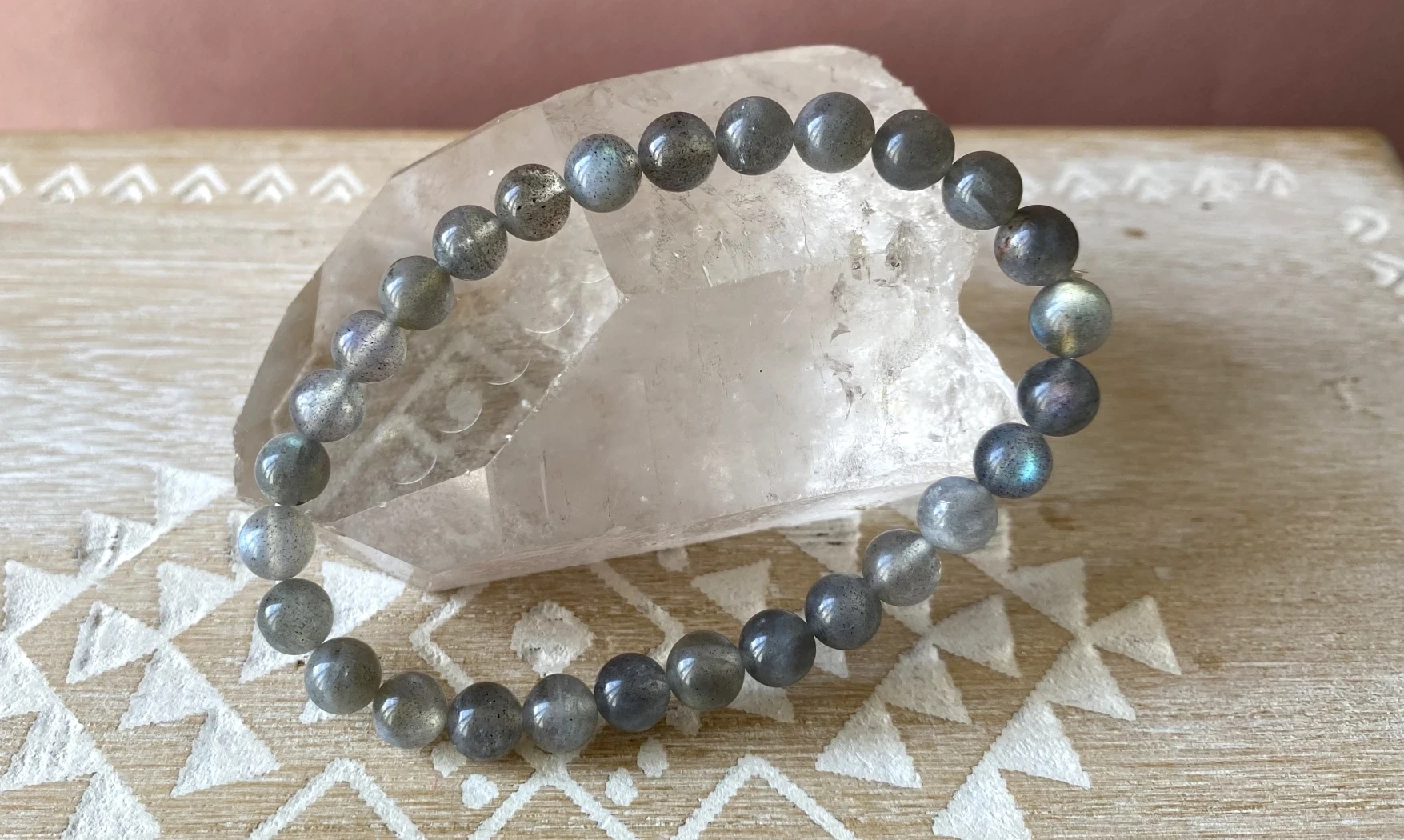 Labradorite pierres Boules bracelet