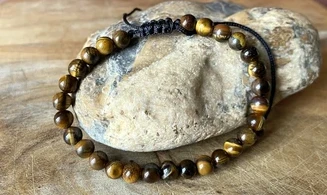 Oeil de Tigre pierres Boules bracelet