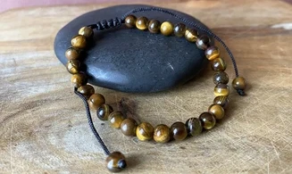 Oeil de Tigre pierres Boules bracelet