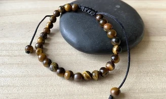 Oeil de Tigre pierres Boules bracelet