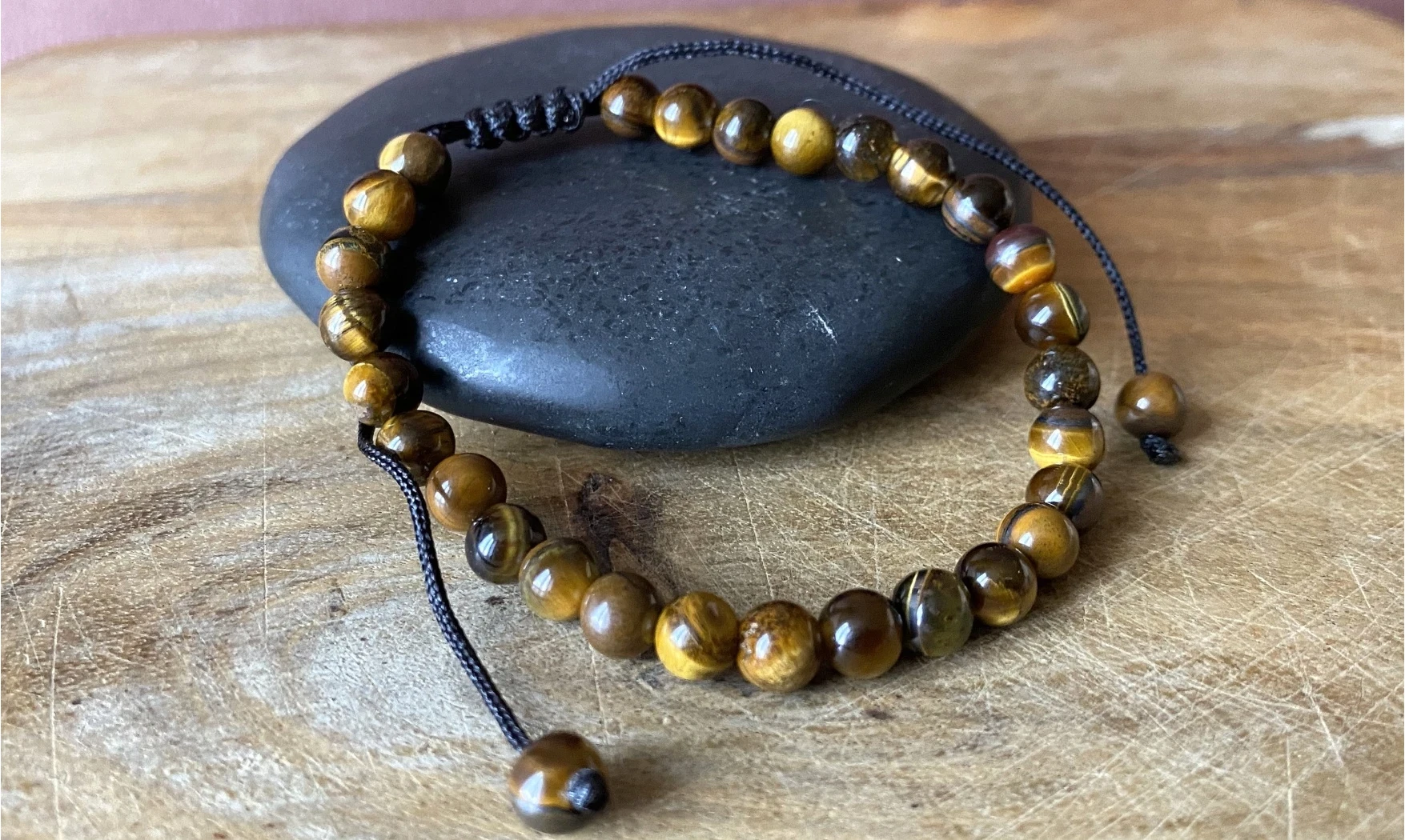 Oeil de Tigre pierres Boules bracelet