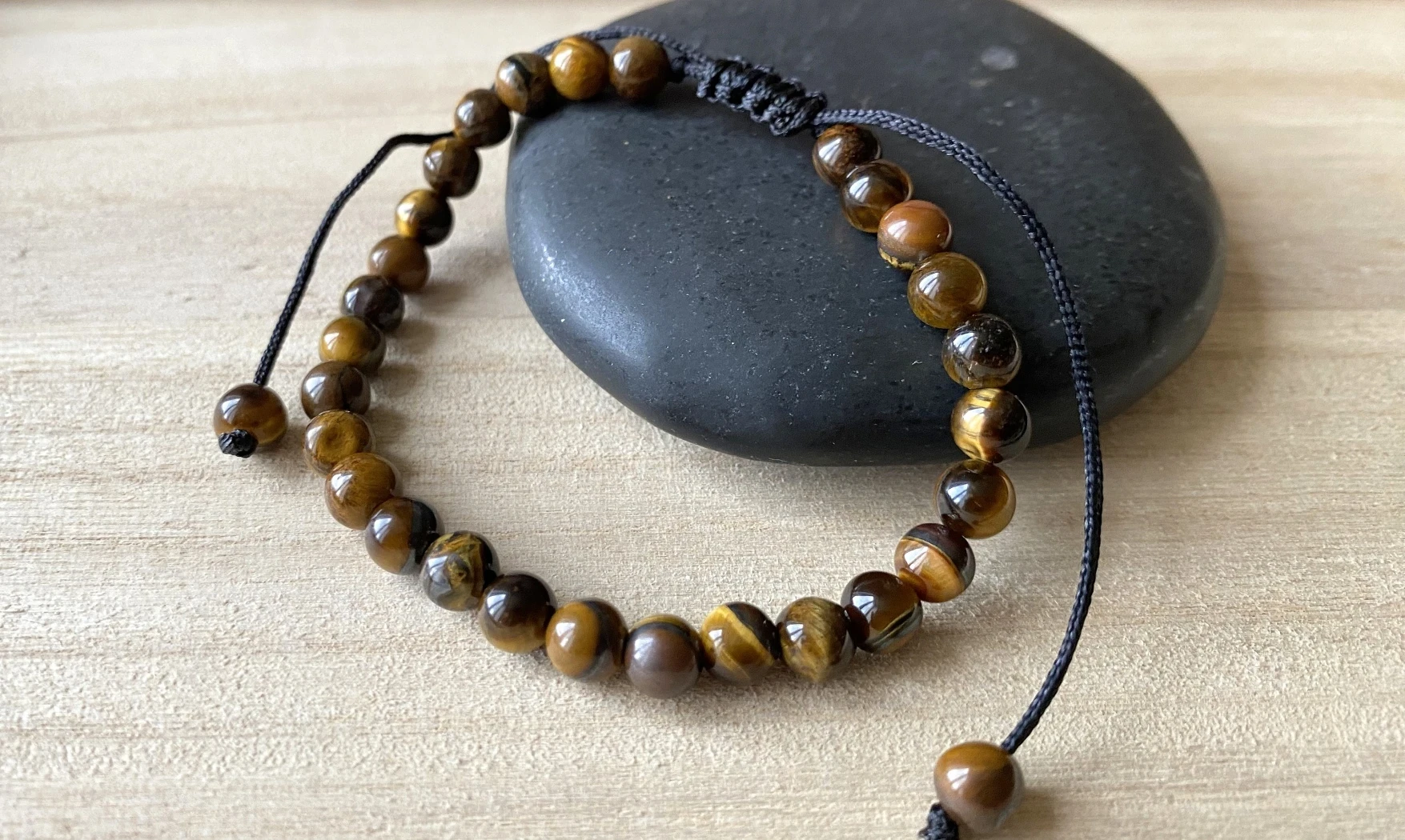 Oeil de Tigre pierres Boules bracelet