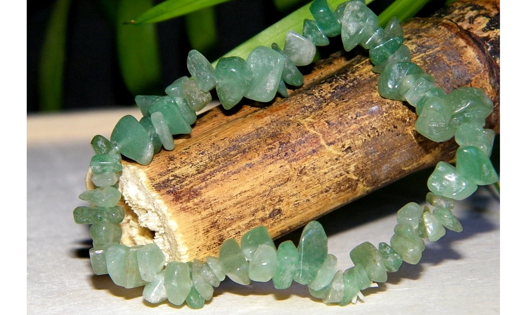 Aventurine verte bracelet Baroque pierre