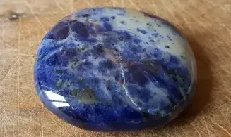 Sodalite Galet 6 pierre plate