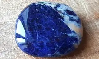 Sodalite Galet 10 pierre plate
