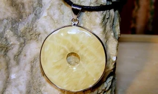 Orange Calcite Large Donuts