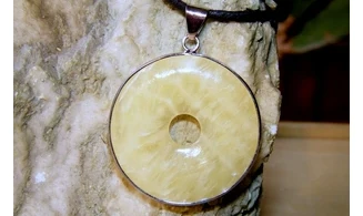 Orange Calcite Large Donuts