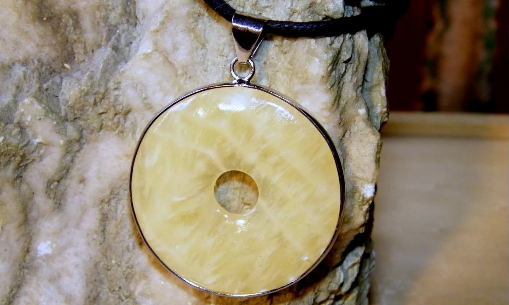 Orange Calcite Large Donuts