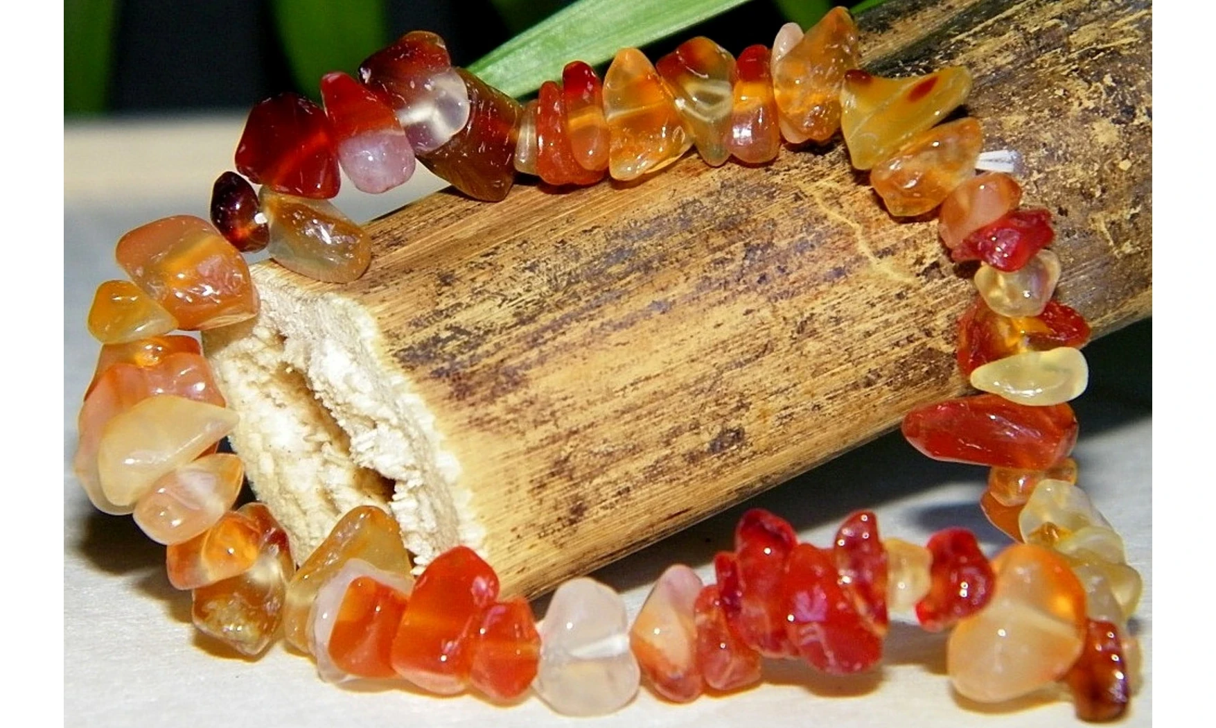 Cornaline pierres Baroque bracelet