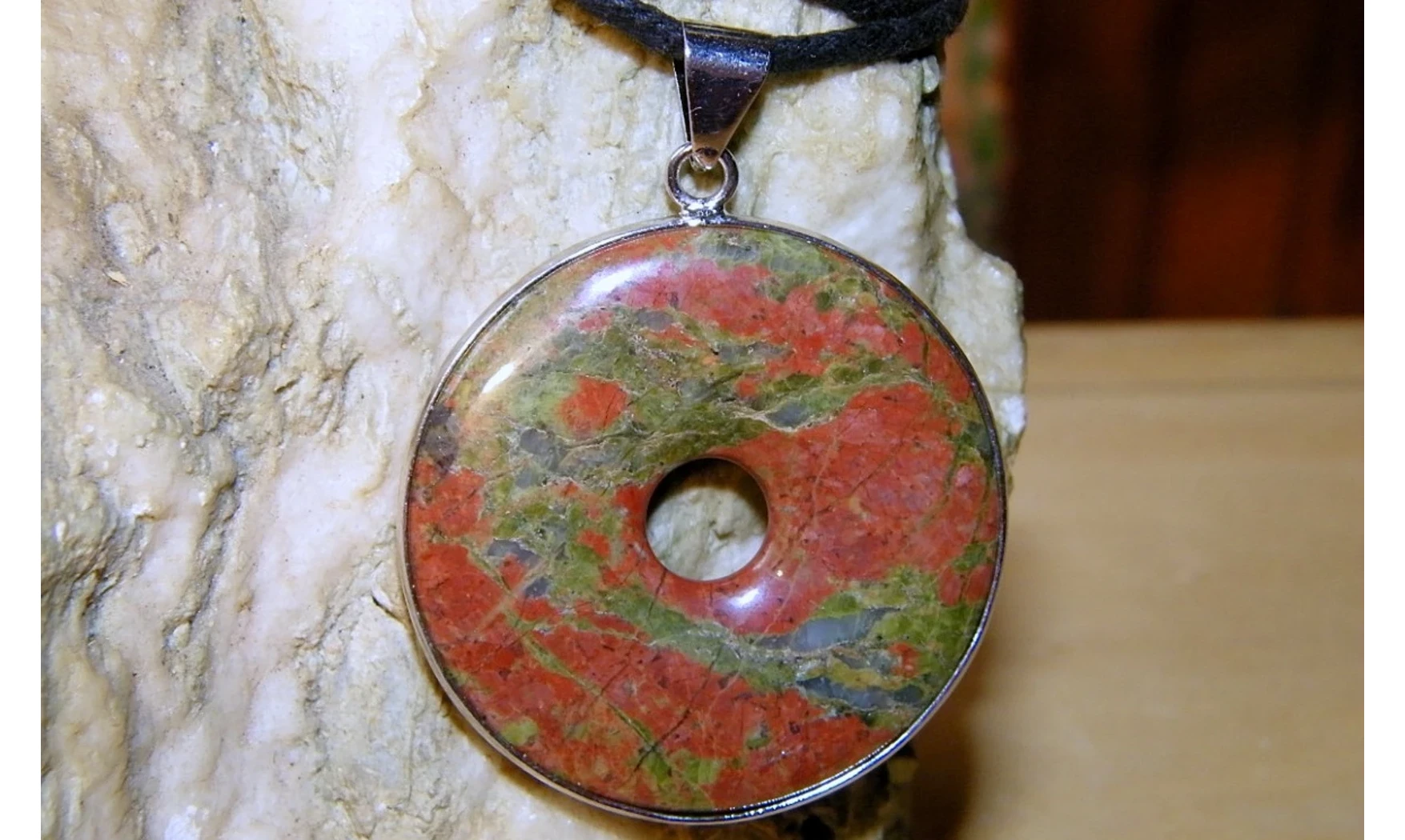 Unakite Pi Cerclé pierre