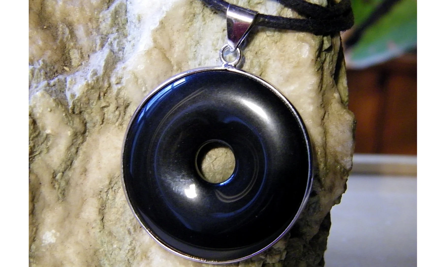 Onyx noir Pi Cerclé pierre