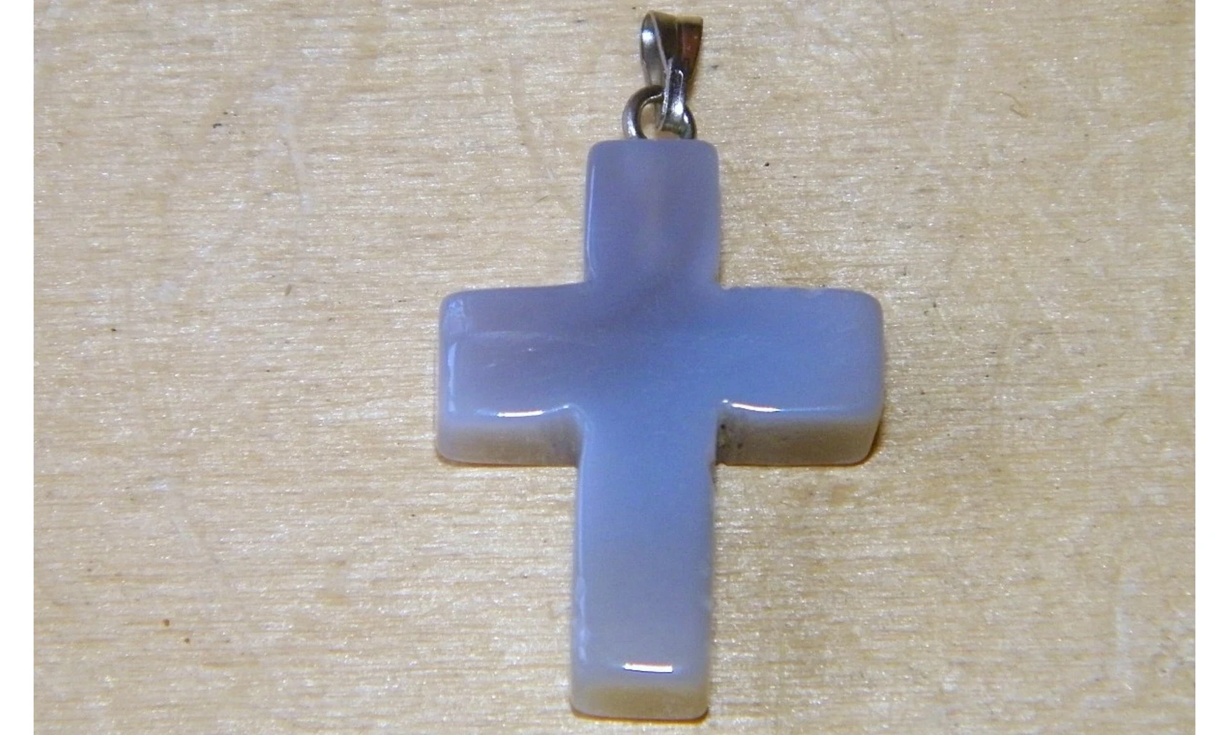 Croix Agate pierre pendentif