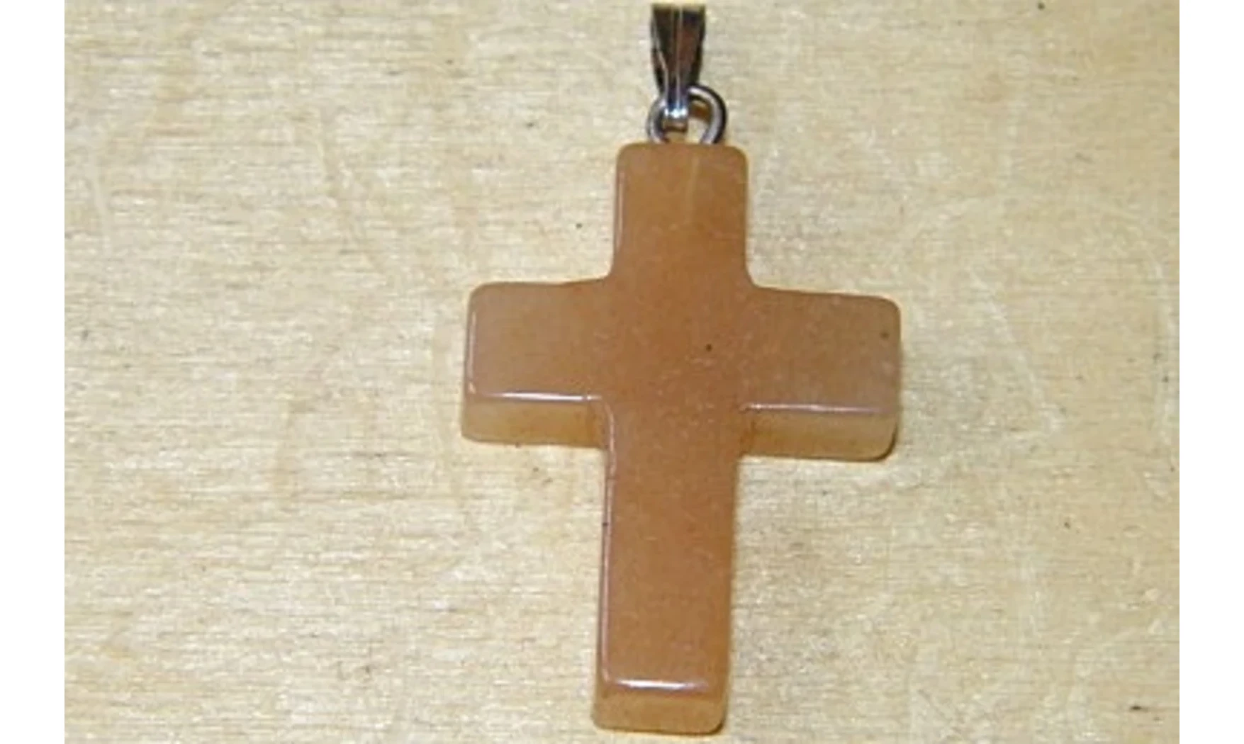 Croix Cornaline pierre pendentif