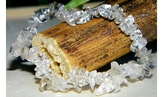 Cristal de roche pierre bracelet Baroque