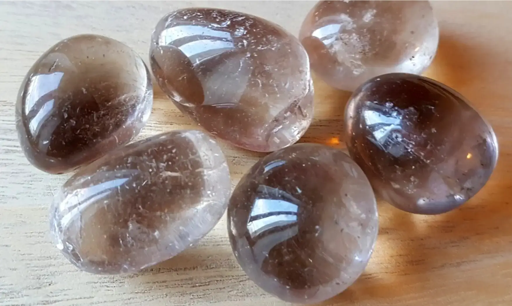 Quartz Fumé Galet pierre roulée