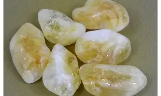 Citrine large tumbled stone