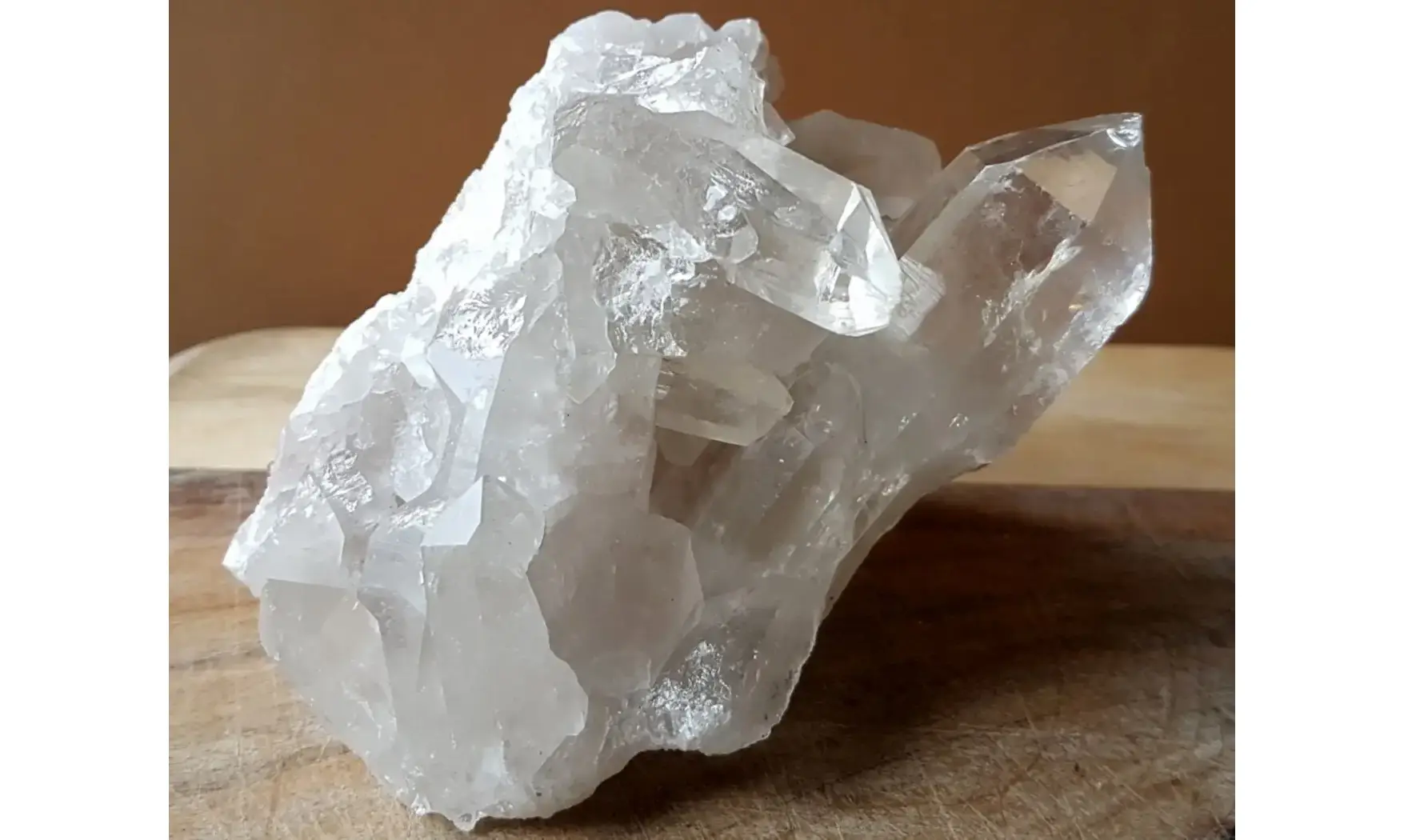 Cristal de roche Gerbe Pierre Brute 10
