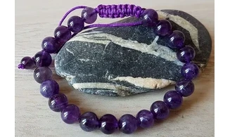 Amethyst Bracelet beads stone