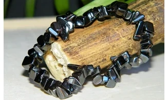 Hématite pierres Baroque bracelet