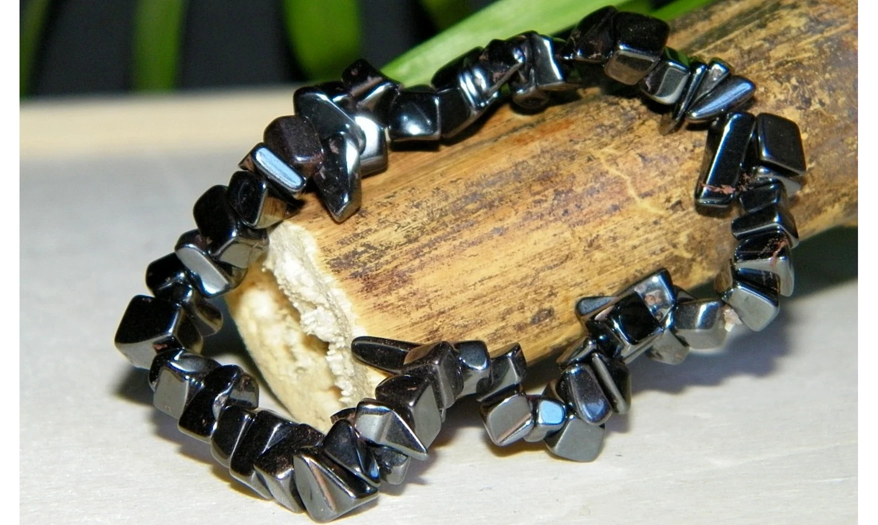 Hématite pierres Baroque bracelet