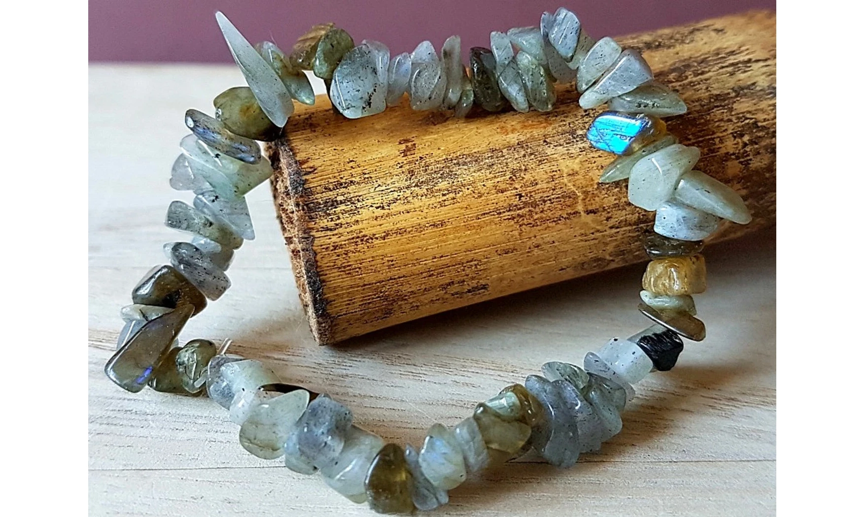 Labradorite pierres Baroque bracelet