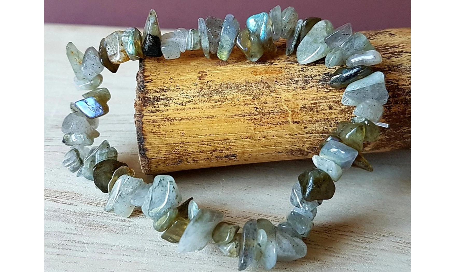 Labradorite pierres Baroque bracelet
