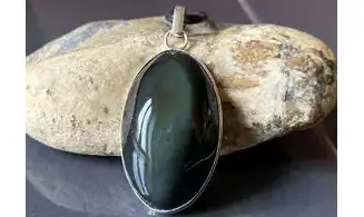 Rainbow Obsidian & 925 Silver plated