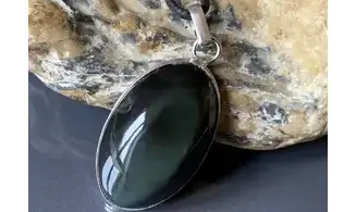 Obsidienne Oeil Céleste pendentif