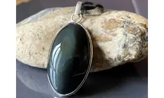 Obsidienne Oeil Céleste pendentif